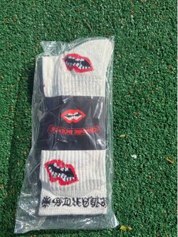Chrome Hearts Socks Red Lip