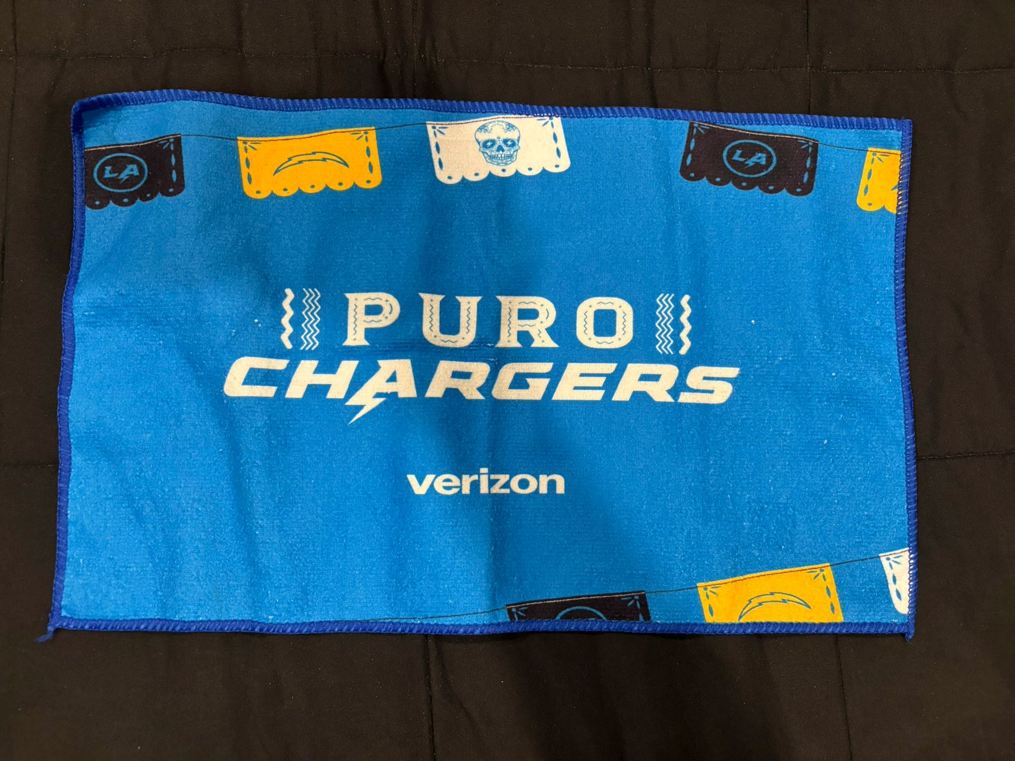 NFL Los Angeles Chargers Puro Chargers Verizon Giveaway Towel 