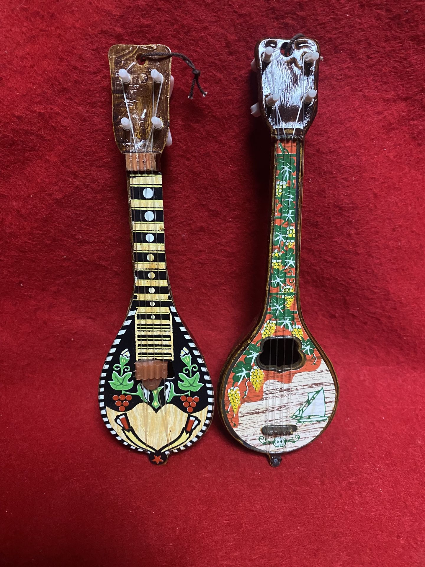 Set of 2 Greek Lyra Decorations Imported From Greece