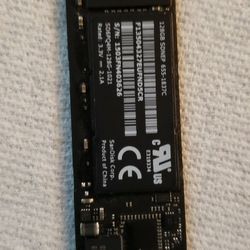 APPLE 128GB SSD HARD DRIVE - PULLED FROM WORKING SYSTEM