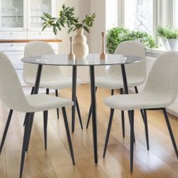 WAYFAIR Round Table With Four Chairs 