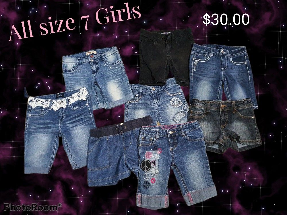 Size 7 Girls Jean Shorts