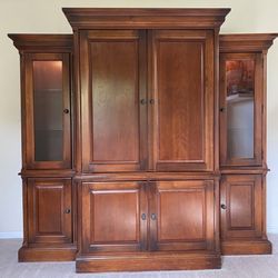 Entertainment Center Real Wood Distress Style 