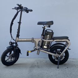 ENGWE O14, Shaft Drive Design (chainless) Mini Folding E-Bike for Adults Teens 14" Fat Tire 400W 15.6Ah Battery Max 20mph 50Miles Electric Bike 