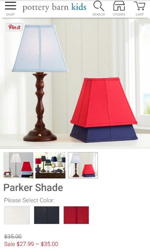 Pottery Barn Kids Train Railroad Crossing Lamp And Parker Shade