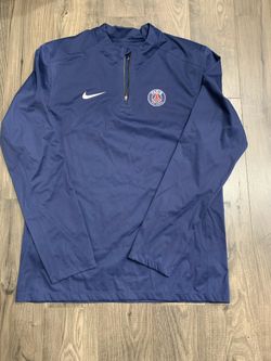 Nike navy blue PSG quarter zip windbreaker