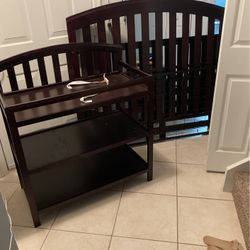 Crib & Diaper Changing Table