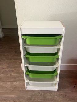 Storage bins with rack -IKEA