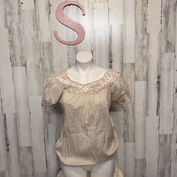 Tan Blouse Tank Top 