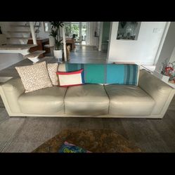 Tan Leather Couch - Great condition 