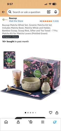 New Matcha Tea Set – 7 Piece Ceramic Matcha Kit