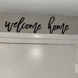 Welcome Home Metal Wall Decor 