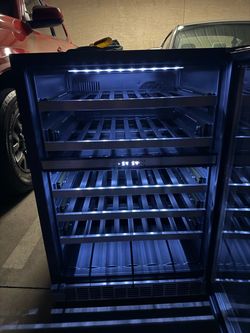 51 Bottle Dual Zone Stainless Steel Built-In Wine Refrigerator- needs Freon filling