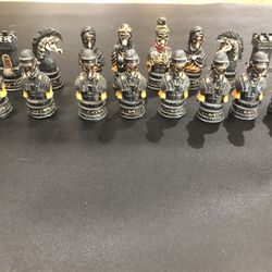 Medieval Skeleton Chess Pieces