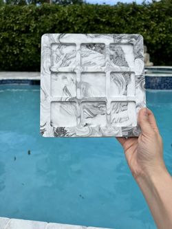 Casting Resin Handmade Marble Tic Tac Toe