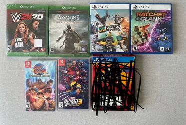 Video Game Lot 6 Games Nintendo Switch PS4 PS5 Xbox One Bundle - $80 Dollars