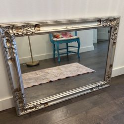 Vintage Silver/Gold Gilt Mirror 28” X 38”