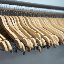 Wooden Hangers With Clips