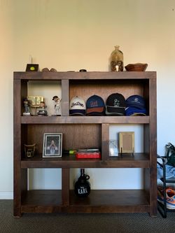 Dark Wood Bookshelf/Personal Decor