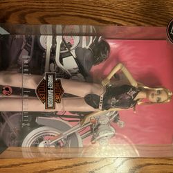 RARE Blonde Pink Barbie Harley-Davidson Doll 50th Anniversary Mattel 2008