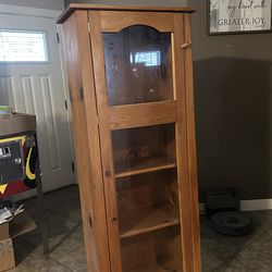Wood Curio Cabinet