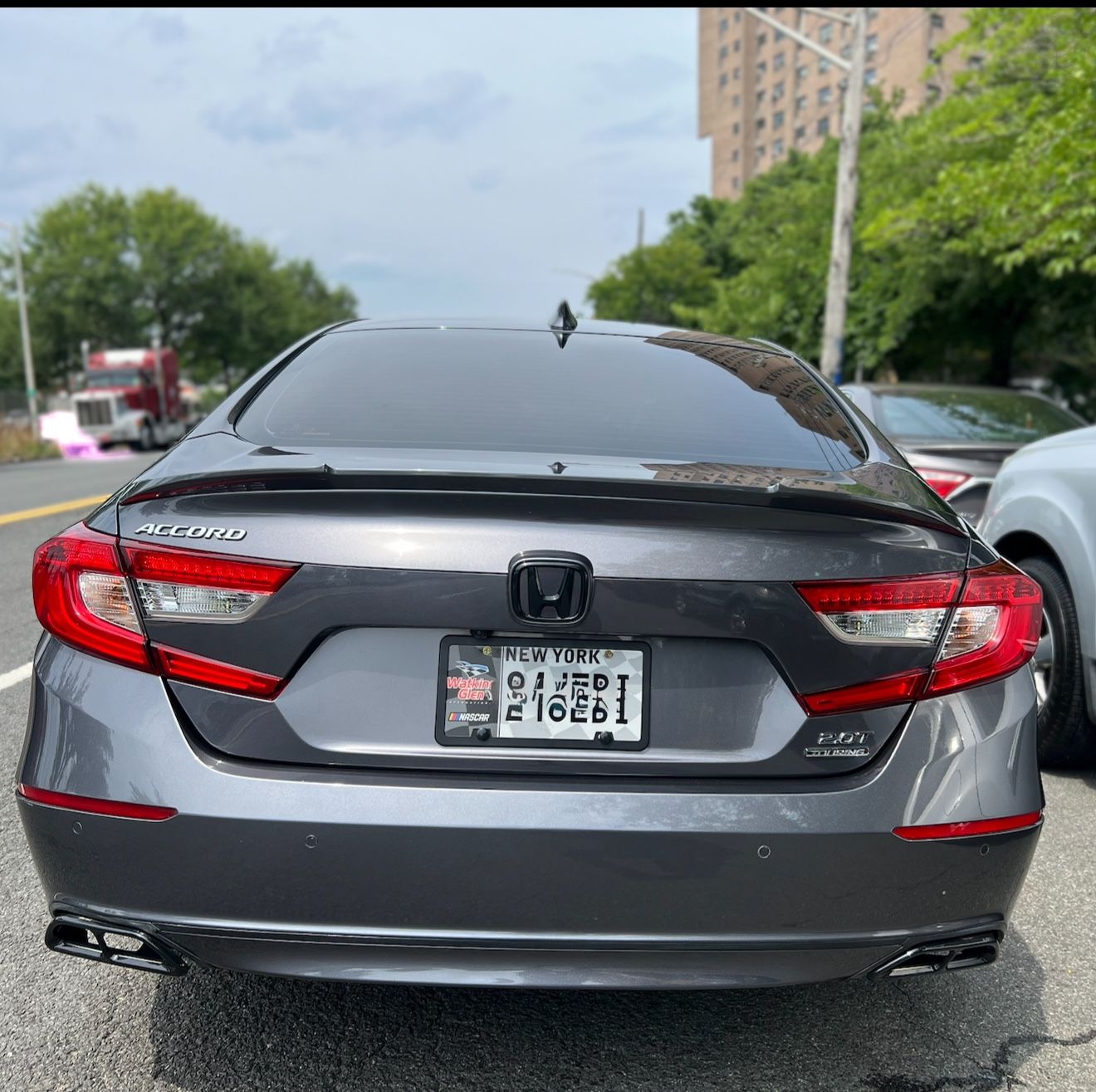 Metallic Grey Rear Spoiler For 10th Gen Accord