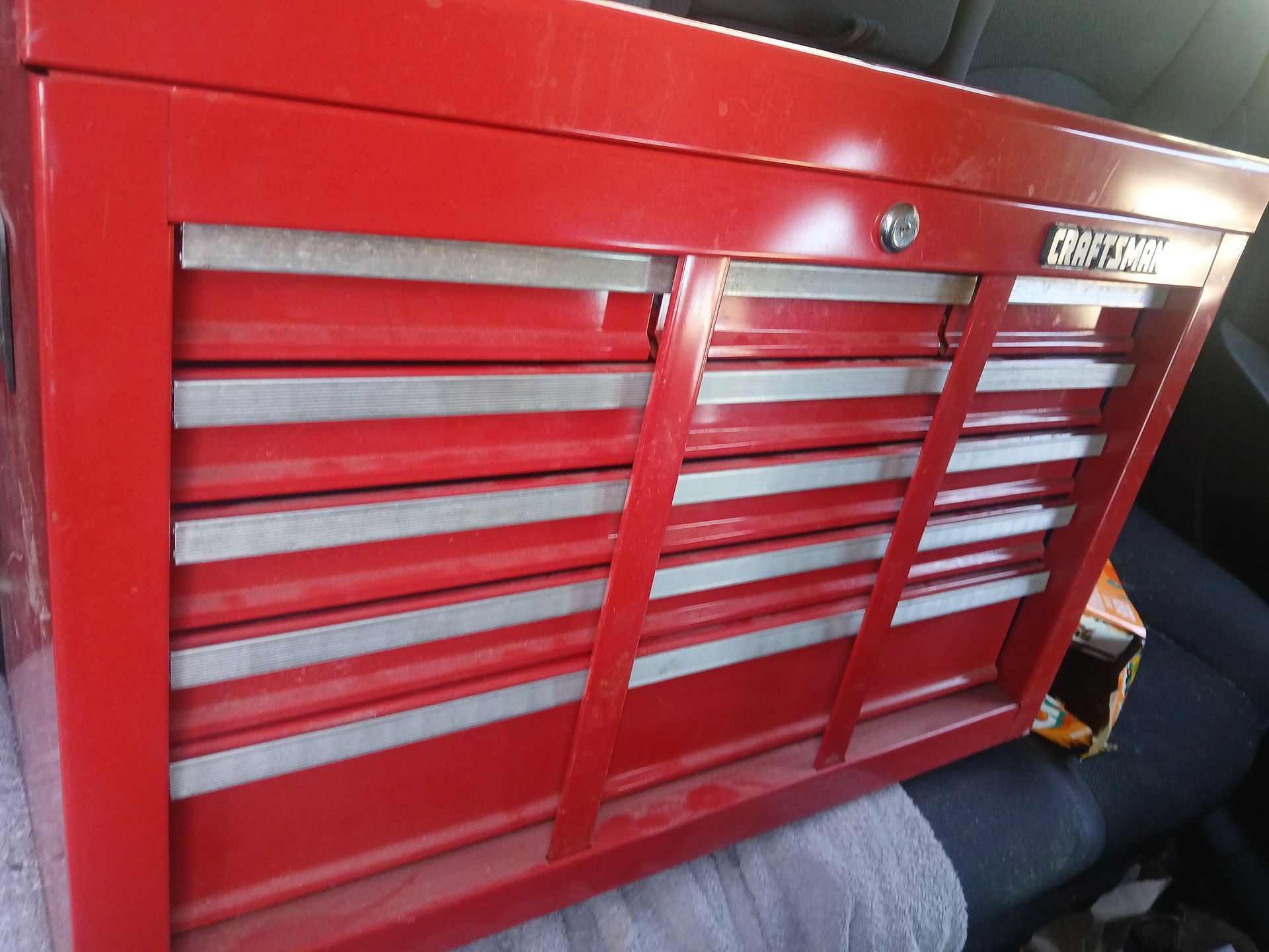 Red caftmen tool box