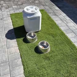 Large Dog Food Container And Bowls
