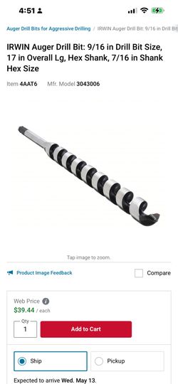 Milwaukee auger bit