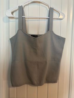 Loft verse - heavy knit top, size XXL, soft grey color