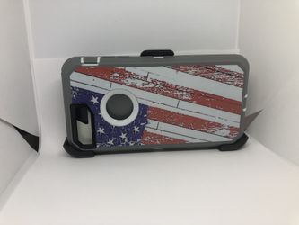 For iPhone 7 Plus / iPhone 8 Plus USA Flag belt clip case defender funda