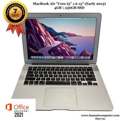 MacBook Air (13-inch, Early 2015) Intel Core i5, 4GB, 128GB "H91721"
