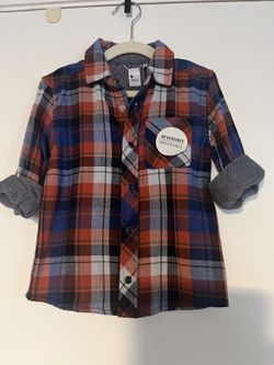 Reversible Plaid Shirt For Kids