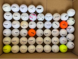Assorted used golf balls (50)