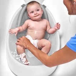 Skip Hop Moby Smart Sling 3-Stage Baby Bath Tub - White