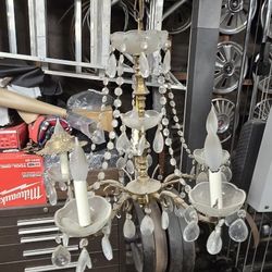 Antique Crystal Chandelier 