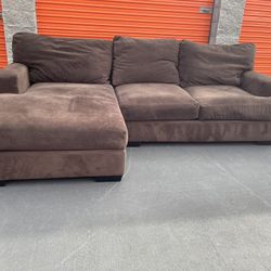 Macy’s Dark Brown Down Filled Sectional Washable Covers