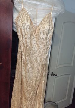 Champagne prom dress