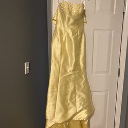 Sherri Hill Yellow Dress Size 2 (New)