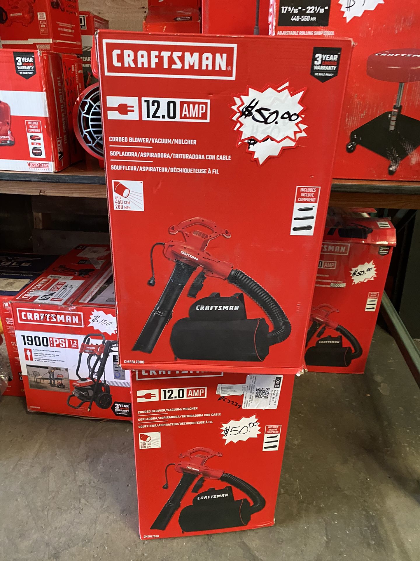 260-MPH Corded Electric Backpack Leaf Blower (AG Liquidation 2246 n pleasant avenue)