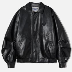 Men’s Size, Large, Black Leather Jacket