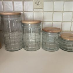 New 4 Airtight Glass Containers From Pier 1