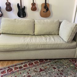 West Elm Harris Sectional Left Arm Sleeper Pull Out Sofa