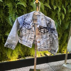 2T Girls Calvin Klein Denim Coat