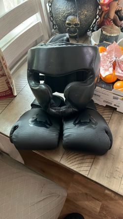Boxing Gloves And Headgear