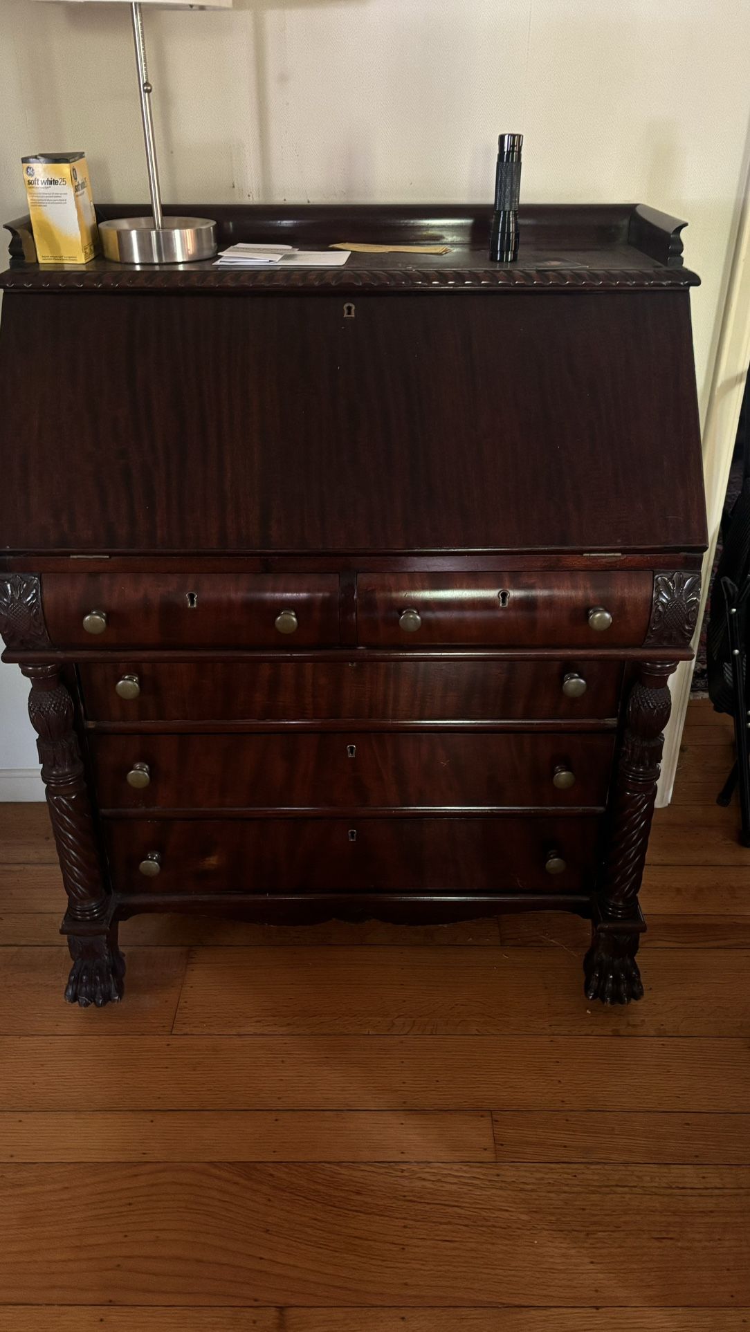Gorgeous Antique Wood Desk / Dresser