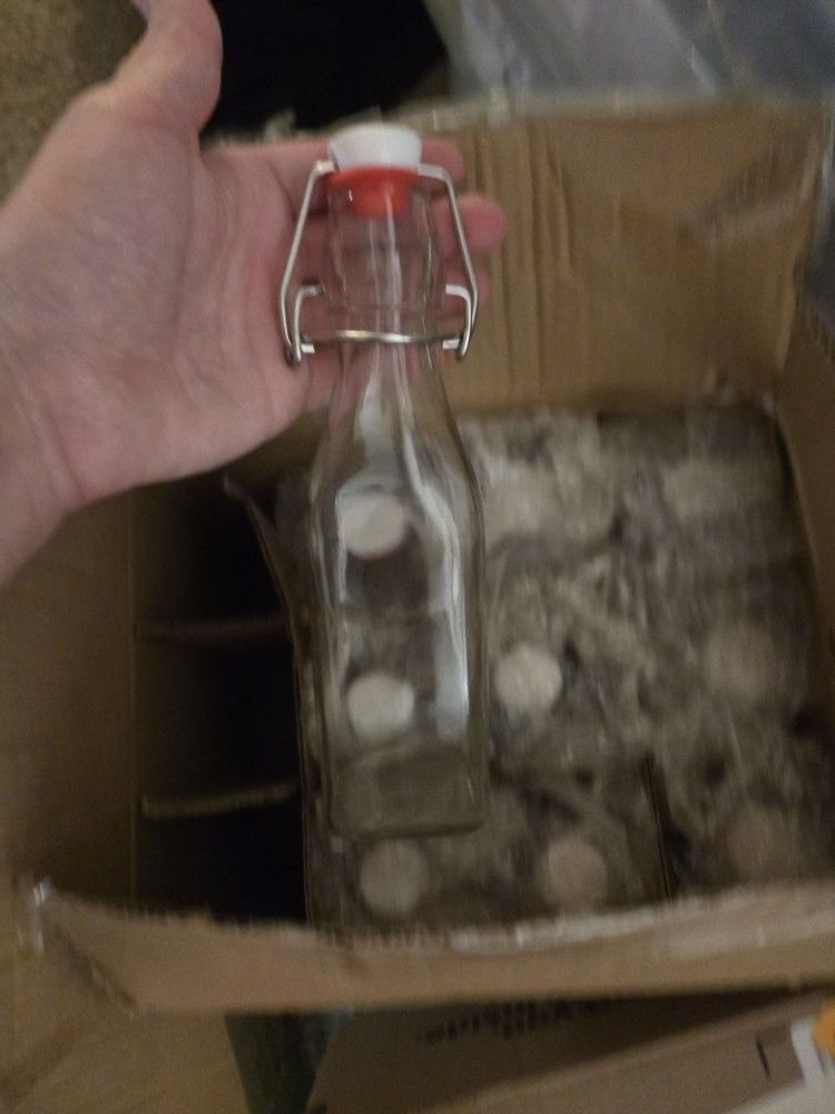 Flip Top Glass Bottles