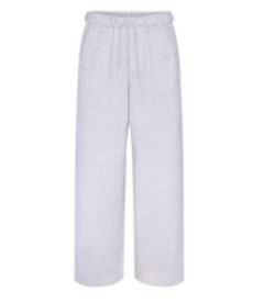 SKIMS COTTON FLEECE CLASSIC STRAIGHT LEG PANT | LIGHT HEATHER GREY