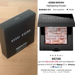 Bobbi Brown Highlighting Powder Pink Glow New