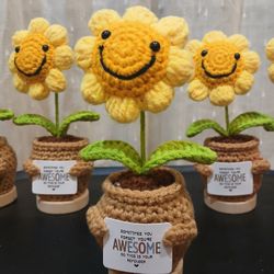 Crochet Sunflower With Message